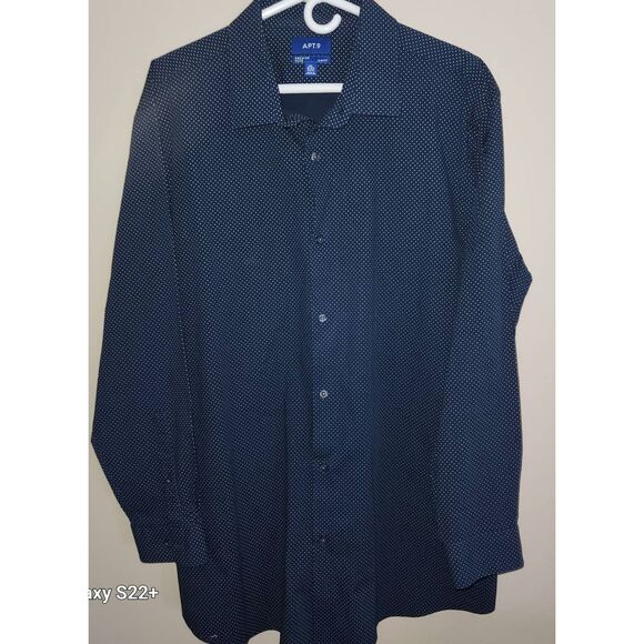 M27 Apt. 9 polka dot men's dress shirt - Picture 1 of 9